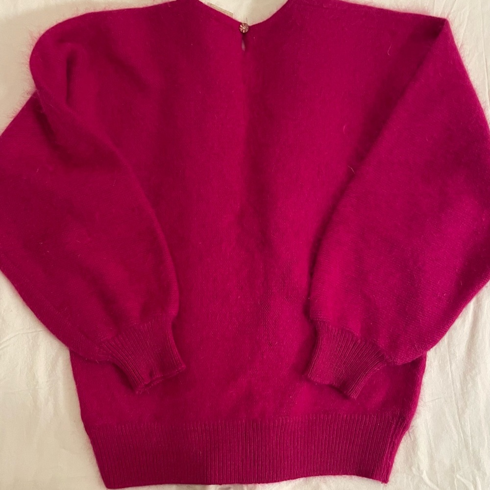 Vintage Belldini Fuschia Angora Blend Sweater M